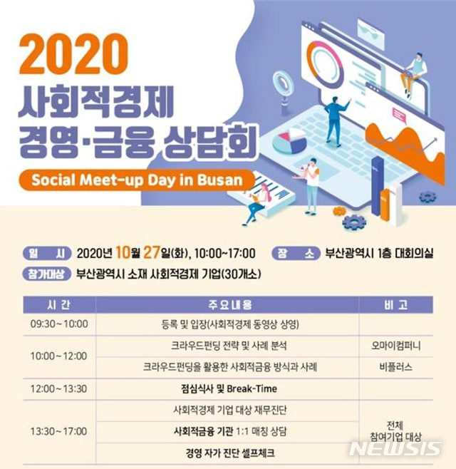 부산시, 사회적경제기업 위한 경영·금융상담회 개최