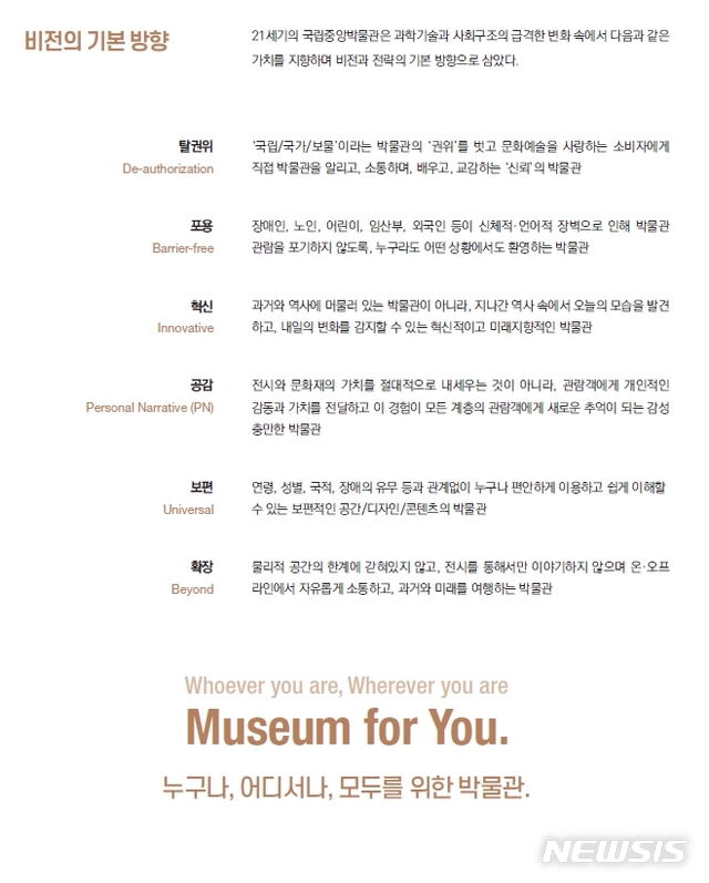 [서울=뉴시스]국립박물관 2030 미래전략(사진=국립중앙박물관 제공)2020.10.28 photo@newsis.com
