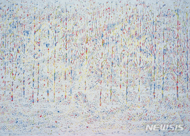 [서울=뉴시스]2020마니프_박동수, 숲 이야기, 65.1x90.9㎝, 아크릴 혼합재료, 2020(사진=MANIF 제공)2020.11.03 photo@newsis.com 