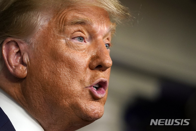 President Donald Trump speaks at the White House, Thursday, Nov. 5, 2020, in Washington. (AP Photo/Evan Vucci)