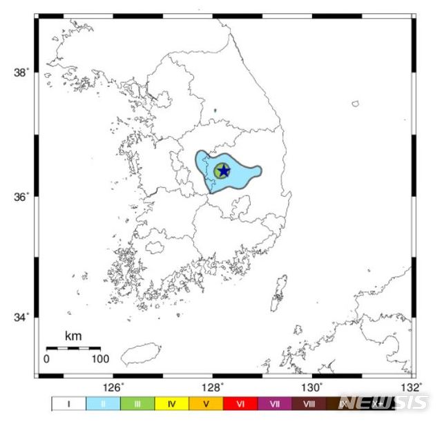 [서울=뉴시스]경북 상주에서 8일 규모 2.9의 지진이 발생했다. 2020.11.08. (사진=기상청 제공) photo@newsis.com