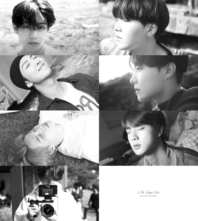 [서울=뉴시스] 방탄소년단_Life Goes On_뮤직비디오 두 번째 티저_갈무리_단체. 2020.11.19. (사진 = 빅히트 엔터테인먼트 제공) photo@newsis.com      