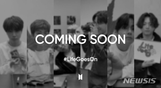 [서울=뉴시스]방탄소년단이 '#LifeGoesOn' 틱톡 챌린지를 시작했다. (사진=빅히트 엔터테인먼트 제공) 2020.11.21. photo@newsis.com 
