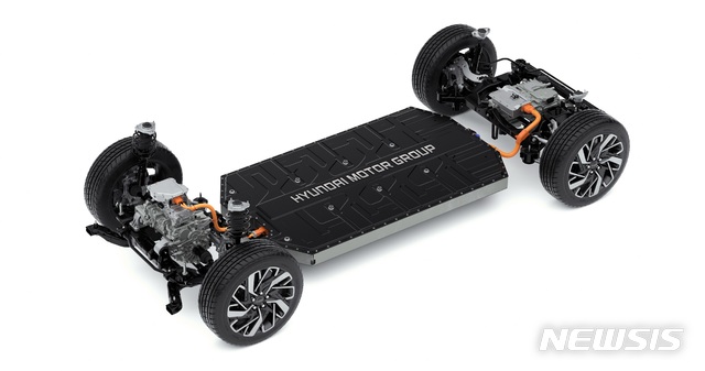 현대차 전기차플랫폼 'E-GMP' 공개…제로백 3.5초·시속 260km(종합) 