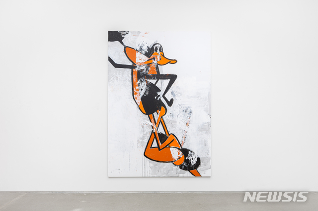 [서울=뉴시스] GEORGE CONDO, Daffy Duck, 2009, Acrylic on canvas 304 x 213.3 cm