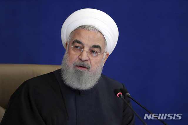 [테헤란=AP/뉴시스]하산 로하니 이란 대통령. 2020.12.09. 