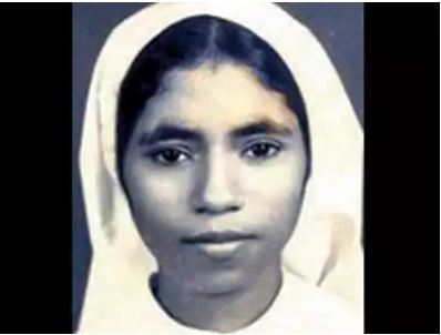[서울=뉴시스]1992년 살해된 인도의 아바야 수녀. <사진출처 : 타임스 오브 인디아> 2020.12.24