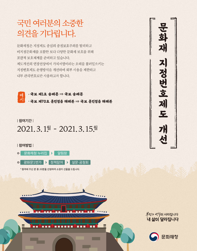[서울=뉴시스]포스터(사진=문화재청 제공)2021.02.26 photo@newsis.com *재판매 및 DB 금지