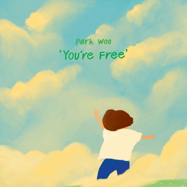 [서울=뉴시스]가수 박원 "You're Free" 재킷 커버(사진=어비스컴퍼니 제공)2021.04.15 photo@newsis.com *재판매 및 DB 금지