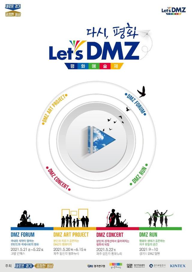 [수원=뉴시스] '2021 Let’s DMZ 평화예술제' 포스터. (사진=경기도 제공) *재판매 및 DB 금지