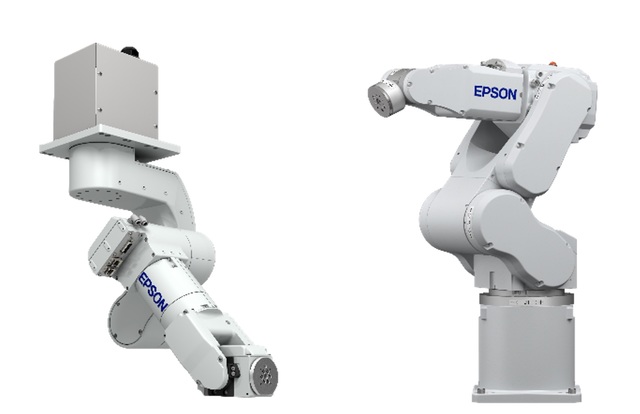 [서울=뉴시스] 엡손 6축 로봇 N2(왼쪽), C4 (사진=한국엡손 제공) *재판매 및 DB 금지