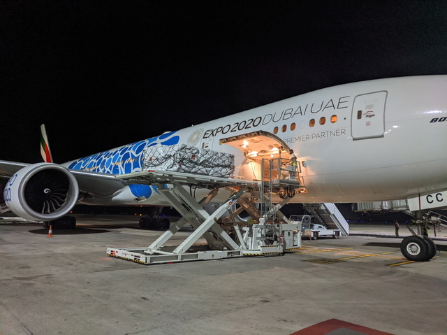 에미레이트 항공, 인도 항공편서 코로나 구호물품 무료 운송