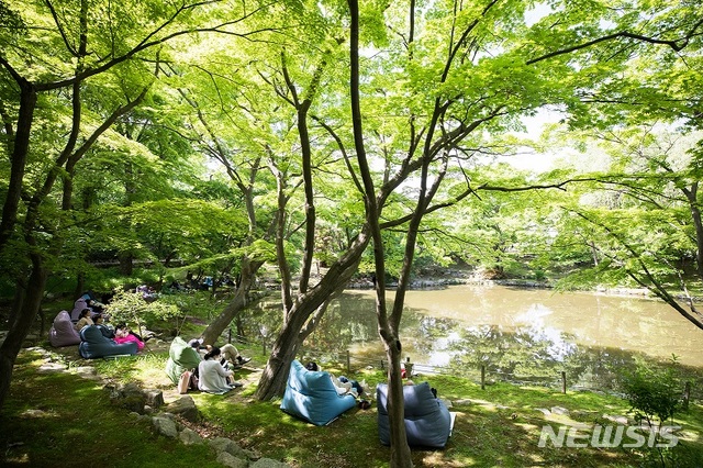 [서울=뉴시스] '심쿵쉼궁- forest 창경궁' 중 3구역 전경 (사진=믄화재청 제공) 2021.05,14. photo@newsis.com