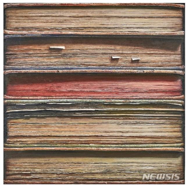 [서울=뉴시스] 이진용, Untitled, 2021, 116.5x116.5cm, Oil on canvas