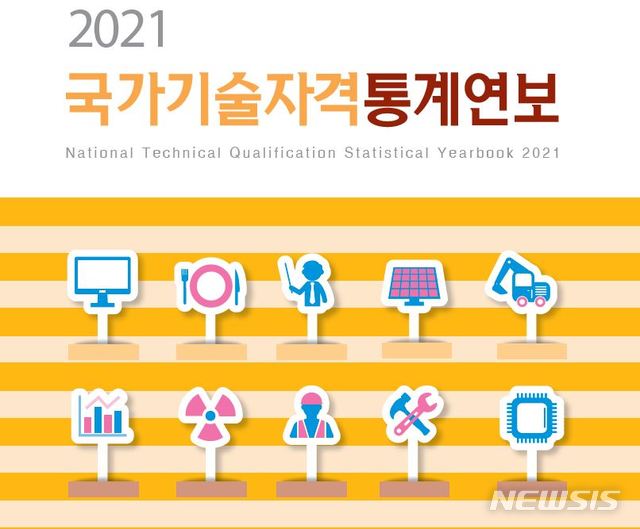 [서울=뉴시스] 2021년 국가기술자격 통계연보 (캡쳐=자격검정통계)