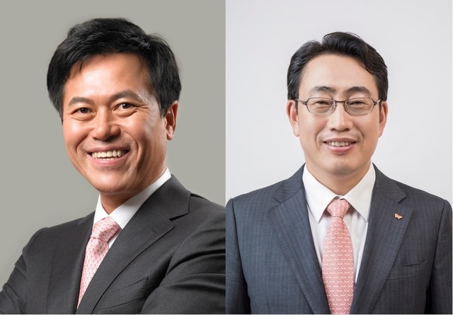 ▲박정호(왼쪽) CEO와 유영상 CEO
