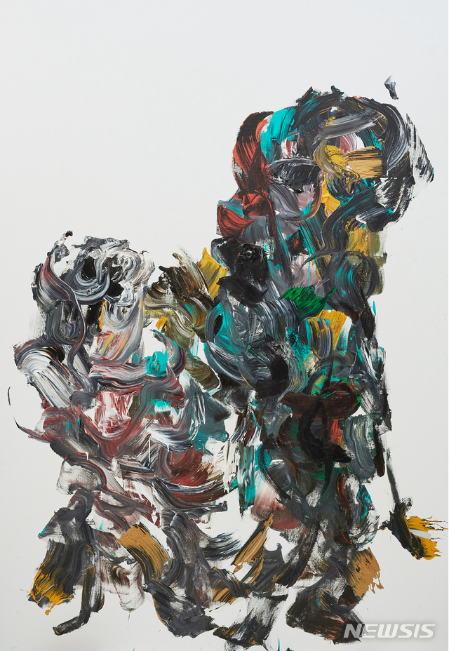 [서울=뉴시스] 김길후, 무제 Untitled, 2021, 캔버스에 아크릴릭 Acrylic on canvas, 291x200cm