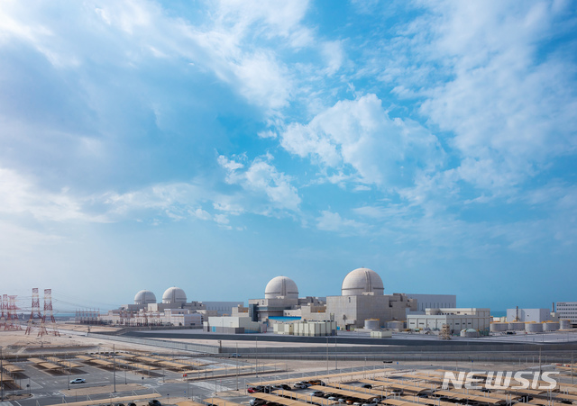 [세종=뉴시스]우리나라의 첫 수출 원전인 아랍에미리트(UAE) 바라카 원전. (사진=한국전력 제공)