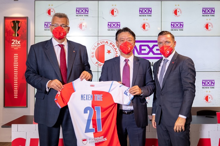 넥센타이어, 체코 프로축구단 ‘SK 슬라비아 프라하’ 공식 후원