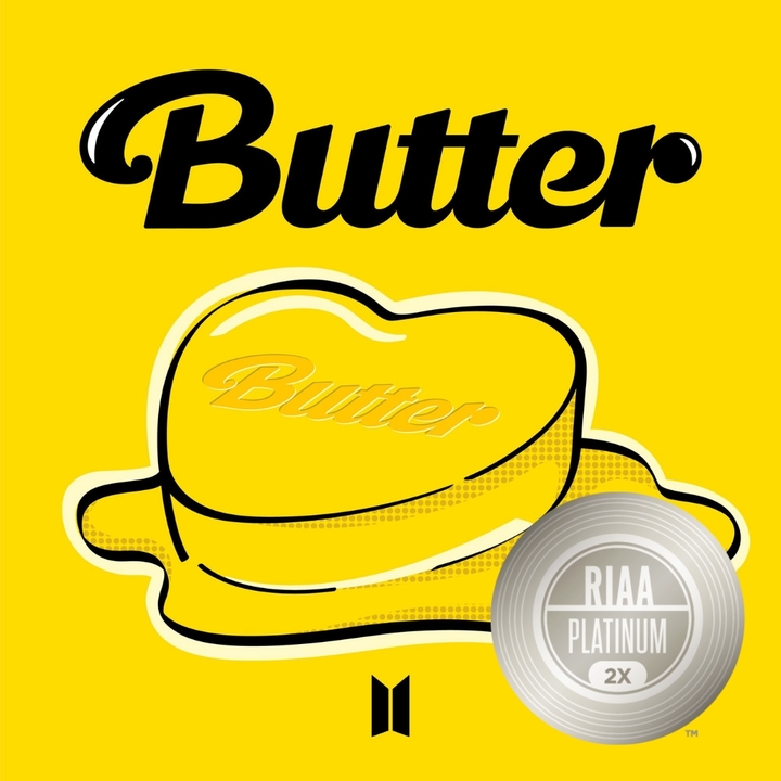 [서울=뉴시스] 방탄소년단_Butter_RIAA 더블 플래티넘. 2021.09.24. (사진 = 빅히트 뮤직 제공) photo@newsis.com
