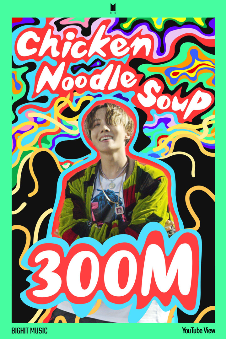 [서울=뉴시스] 방탄소년단 제이홉_Chicken Noodle Soup(feat. Becky G) MV_3억뷰 이미지. 2021.09.30. (사진 = 빅히트뮤직 제공) photo@newsis.com