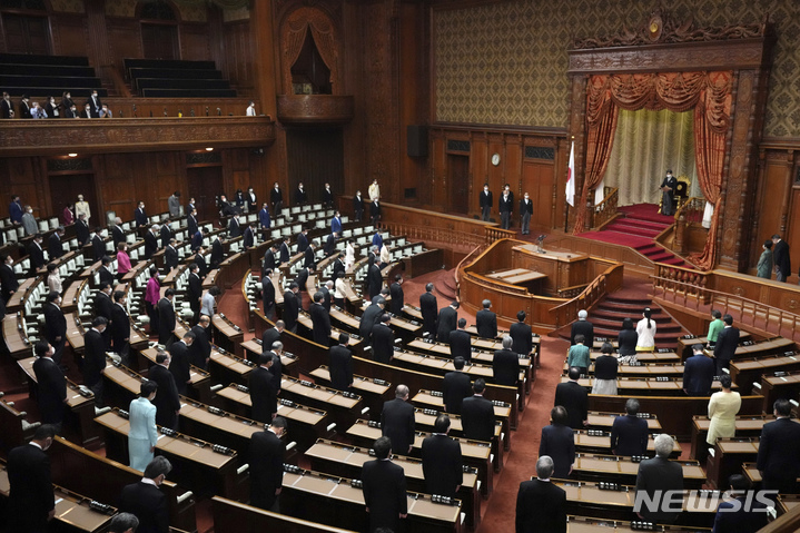 [도쿄=AP/뉴시스]일본 국회 자료 사진. 2022.10.27.