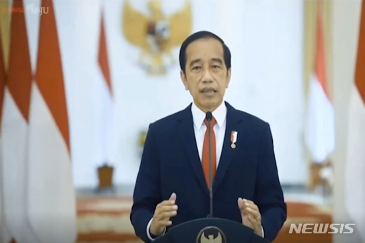 [자카르타=AP/뉴시스] 조코 위도도 인도네시아 대통령. 