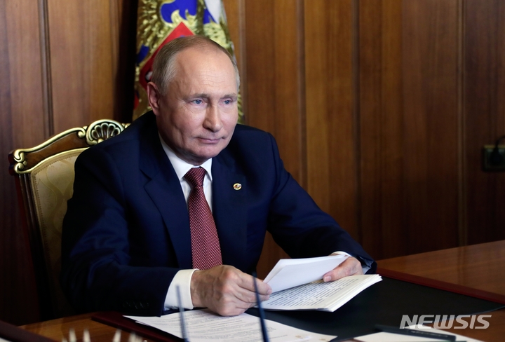 [세바스토폴(크림반도)=AP/뉴시스] 블라디미르 푸틴 러시아 대통령. (사진=뉴시스DB). 2021.11.26.
