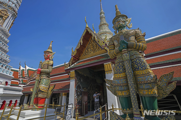 [방콕(태국)=AP/뉴시스] 지난달 29일(현지시간) 태국 방콕 왕궁 모습. 2021.12.06.