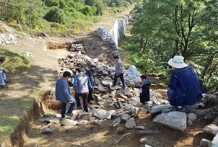 [음성=뉴시스] 음성읍 읍내리 충북도기념물 '수정산성'. (사진=음성군 제공) photo@newsis.com *재판매 및 DB 금지