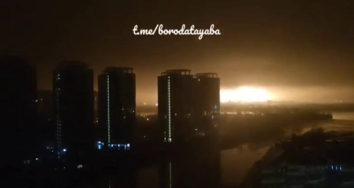 [서울=뉴시스] 3일(현지시간) 새벽 우크라이나 수도 키이우가 러시아군 공습을 받고 있는 모습. (사진=우크라이나 정부 전략통신정보보안센터 텔레그램 갈무리) 2022.03.03. *재판매 및 DB 금지