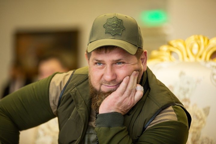 체첸공화국의 수장 람잔 카디로프. (사진=카디로프 텔레그램 캡쳐) *재판매 및 DB 금지