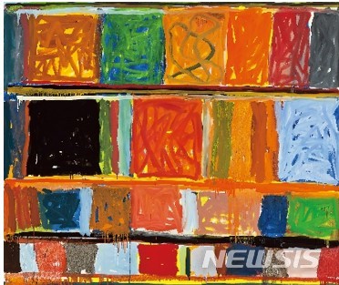 [서울=뉴시스]18억 원에 낙찰된 스탠리 휘트니 'Untitled'