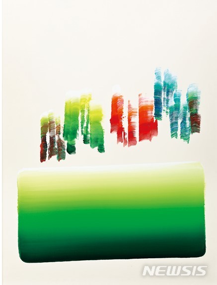 [서울=뉴시스]이우환, Dialogue, acrylic on canvas, 146×114cm, 2017, 추정가 7억 원~10억 원