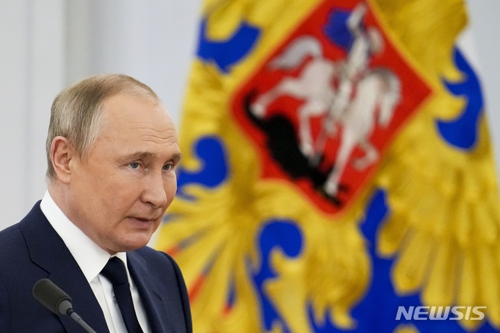 [모스크바=AP/뉴시스] 블라디미르 푸틴 러시아 대통령.