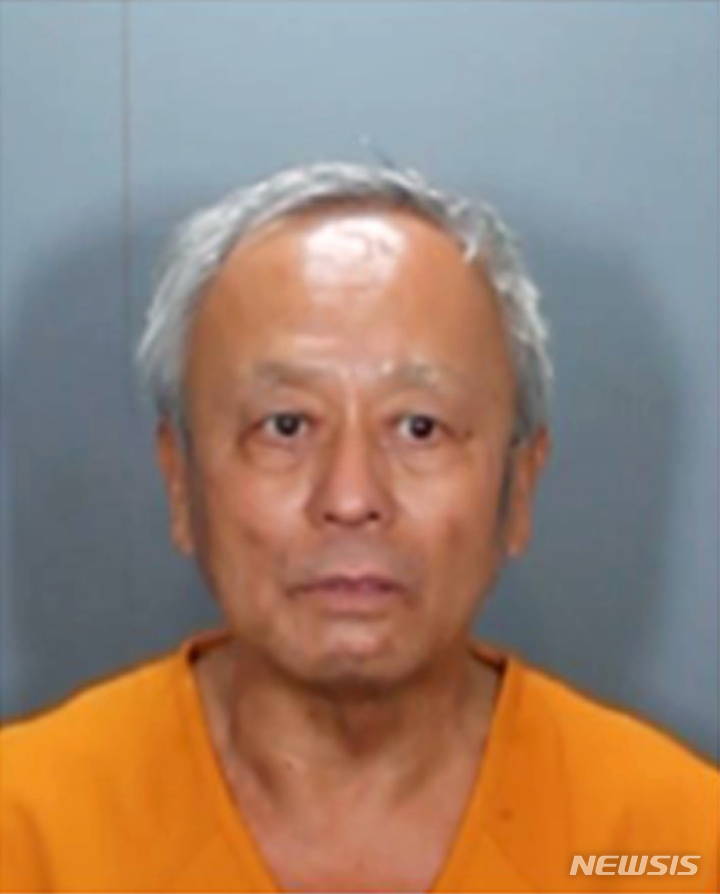[라구나우즈( 미 캘리포니아주)=AP/뉴시스] 경찰이 공개한 캘리포니아 교회 총격사건 용의자 데이비드 추(68)의 사진. 중국 출신의 그는 대만사람들에 대한 증오심으로 범행을 저질렀다고 경찰은 밝혔다.   