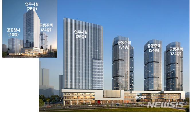 [서울=뉴시스]서울시는 지난 18일 제6차 도시계획위원회를 열어 용산구 갈월동 92번지 일대 '남영동 업무지구 제2구역 도시정비형 재개발사업 정비구역 지정·정비계획 결정안'을 수정가결했다고 19일 밝혔다. (사진=서울시 제공). 2022.05.19. photo@newsis.com