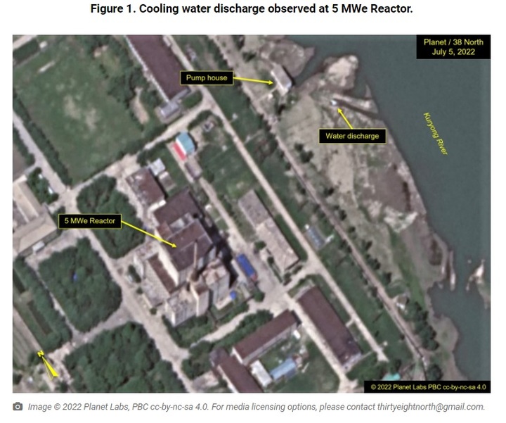 [서울=뉴시스] 북한 영변 핵 시설 원자로 위성사진. 2022.07.14. (사진=38노스 누리집 갈무리) *재판매 및 DB 금지