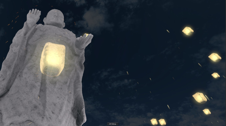 [청주=뉴시스] 3D VR 기술로 구현된 김복진 조각가의 법주사 미륵대불. (사진 = 청주시 제공) photo@newsis.com *재판매 및 DB 금지