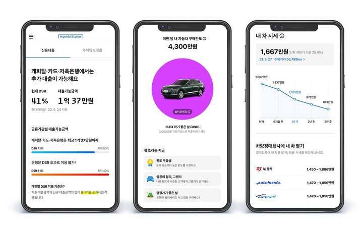 현대캐피탈, 앱 개편…고객 맞춤 'DSR 계산기' 개시