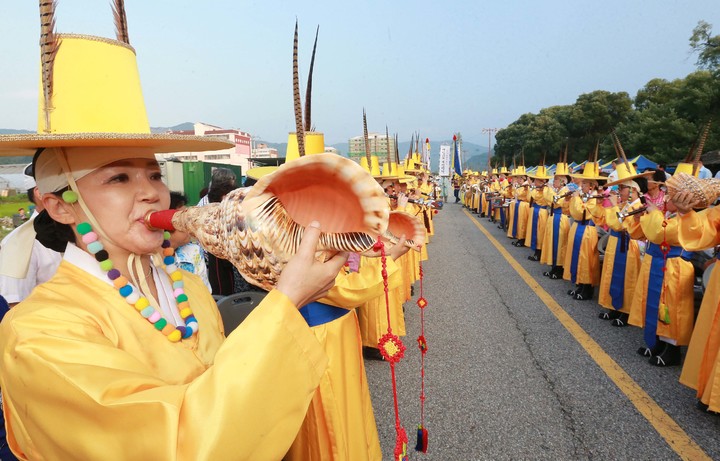 [함양=뉴시스]함양연암문화재 사또 부임행차. *재판매 및 DB 금지