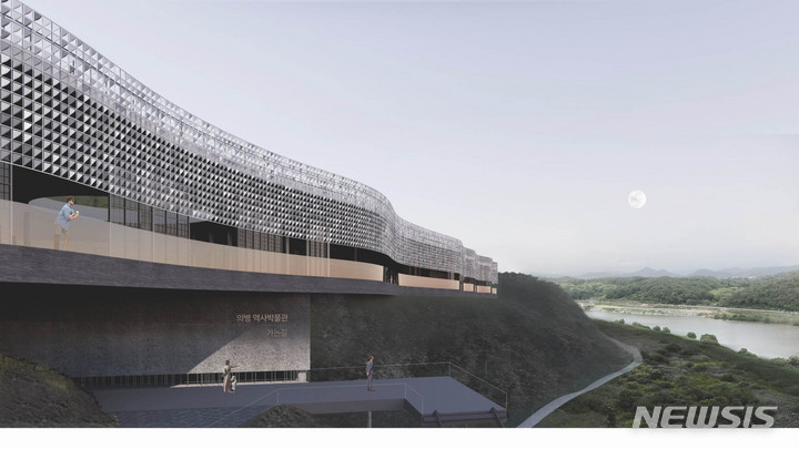[무안=뉴시스] '남도 의병 역사박물관 국제설계공모'에서 선정된 독일 주현제 바우쿤스트(Hyunjejoo_Baukunst) 건축사무소의 '은유의 장소'. (이미지=전남도 제공) 2022.08.30. photo@newsis.com