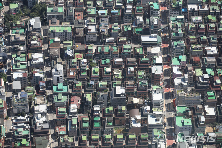 서울의 빌라 밀집지역 모습. 뉴시스 자료사진. 