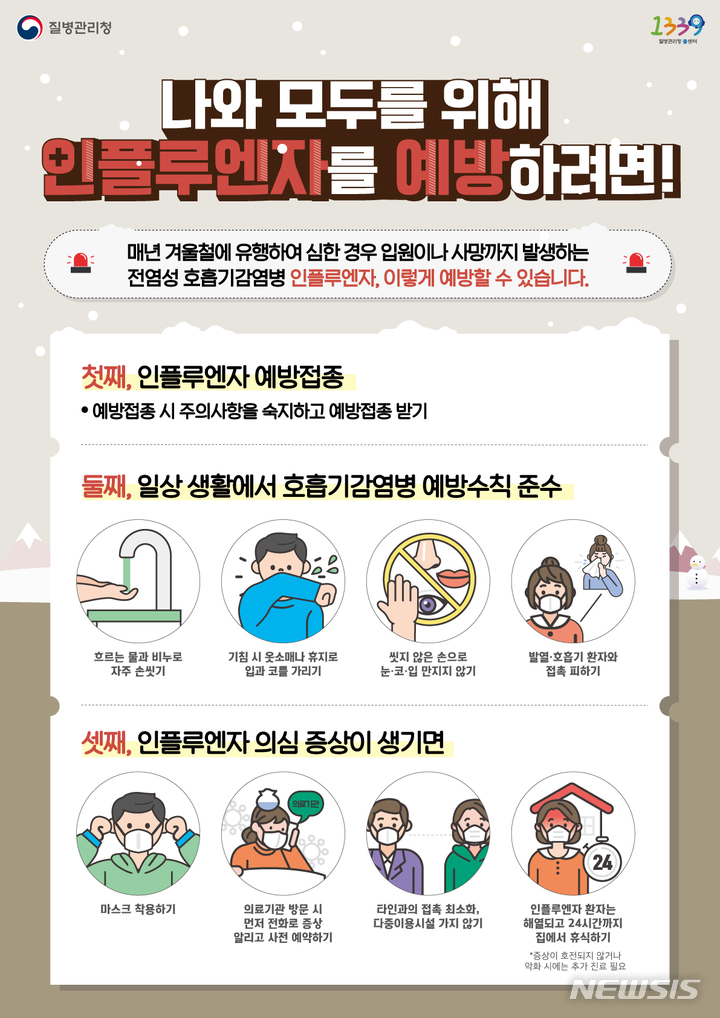 평택시, 인플루엔자(독감) '유행주의보' 발령 :: 공감언론 뉴시스