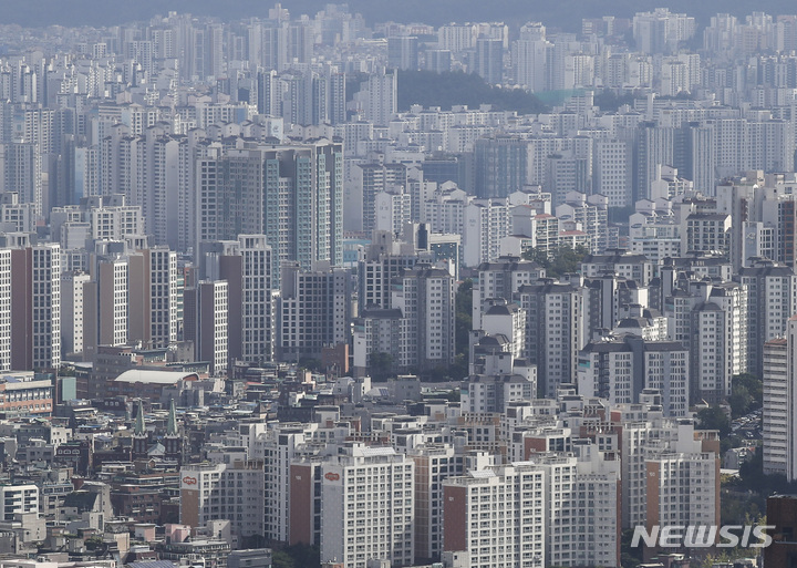 서울 시내 아파트 단지 모습. 뉴시스 자료사진.