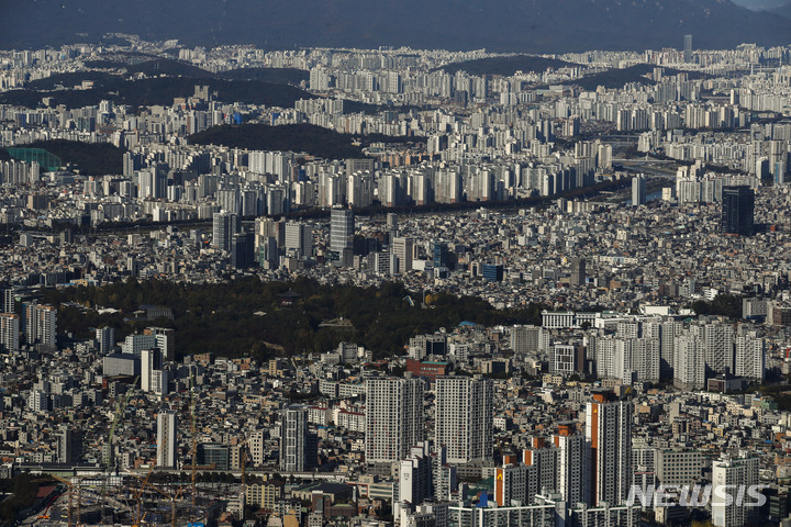 서울시내 전경. 뉴시스 자료사진.