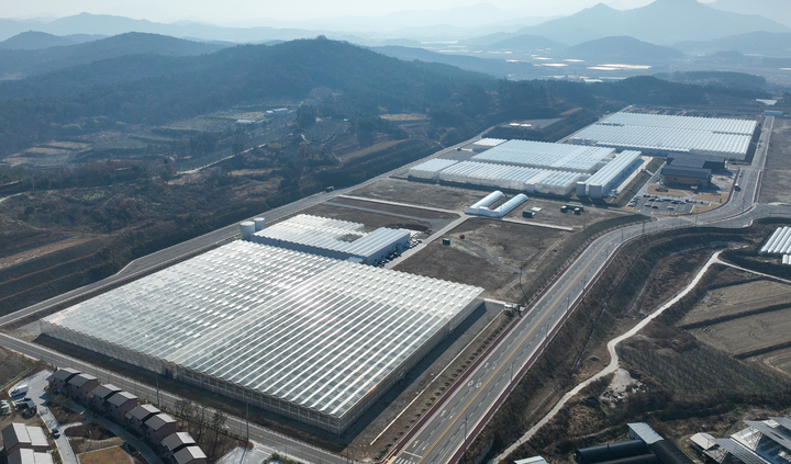 [상주=뉴시스] 경북 상주시 사벌국면에 위치한 '상주 스마트팜 혁신밸리' 전경. (사진=농림축산식품부 공동취재단) *재판매 및 DB 금지