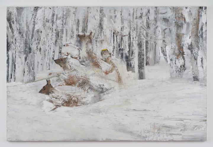 안지산, 고라니 사냥 3, 2023, Oil on canvas, 194 x 130 cm *재판매 및 DB 금지
