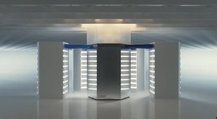 [부산=뉴시스]IBM이 지난해 11월 퀀텀 서밋(Quantum Summit)에서 발표한 양자컴퓨터 '시스템 2'(사진=KQC 제공) *재판매 및 DB 금지