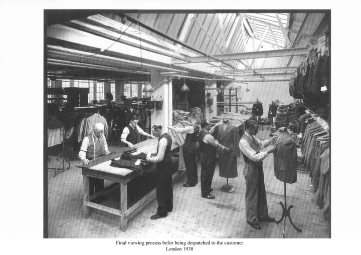 1938년 당시 닥스 런던 제조공장 모습 (사진=LF) *재판매 및 DB 금지